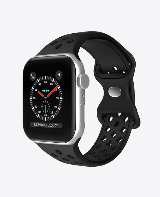 Bracelet Apple Watch Sport en Silicone - Noir