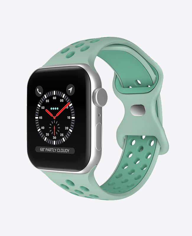 Bracelet Apple Watch Sport en Silicone - Vert Sauge