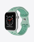 Bracelet Apple Watch Sport en Silicone - Vert Sauge