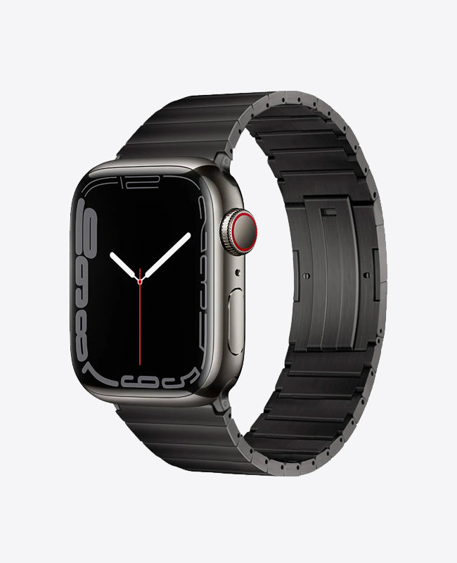 Bracelet Apple Watch en Titane Boucle Simple - Gris Anthracite